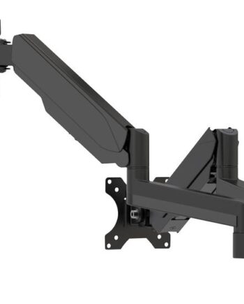 Multibrackets   Monitormount Wall Basic Dual Monteringssæt Fuld Bevægelse For   Lcd Display Kurvet Lcd Display Sort