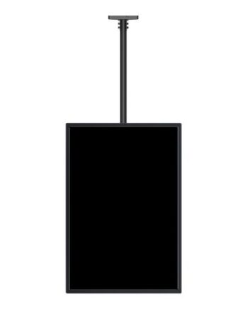 Multibrackets   Public Ceilingmount Medium Single Monteringssæt For Lcd Display Sort