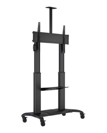 Multibrackets   Public Dual Pillar 180 Hd Vogn Med Hjul For Fladt Panel Sort