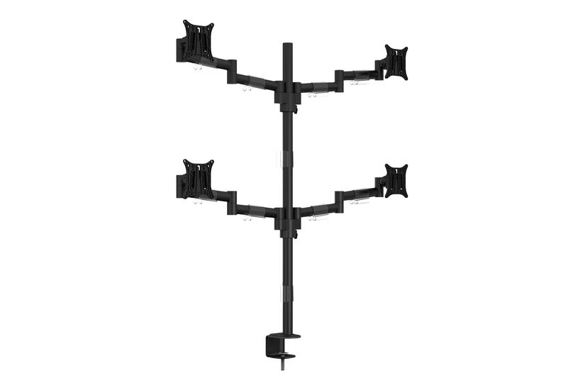 Multibrackets Vesa Deskmount Officeline Quad Stativ Justerbar Arm For Lcd Displays Sort