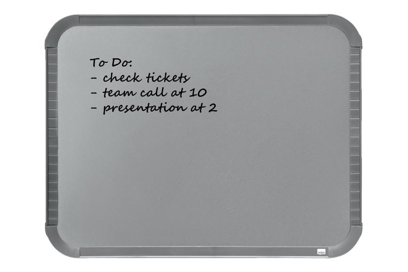 Nobo Slimline Whiteboard 220 280 Mm Sølv