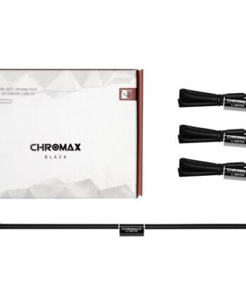 Noctua Na-sec1 Chromax Black Forlængerkabel Til Blæserstrøm   Pin Pwm Til   Pin Pwm 30 Cm