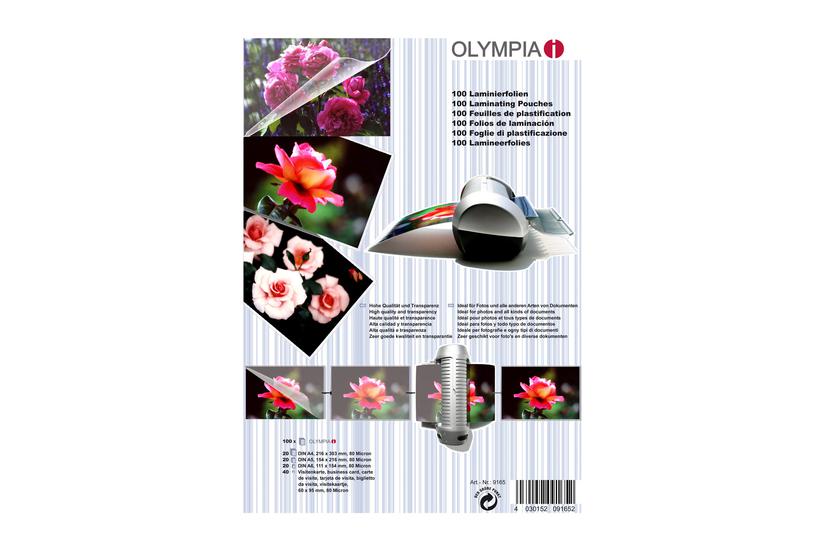 Olympia 100-pakke Laminerings Poser
