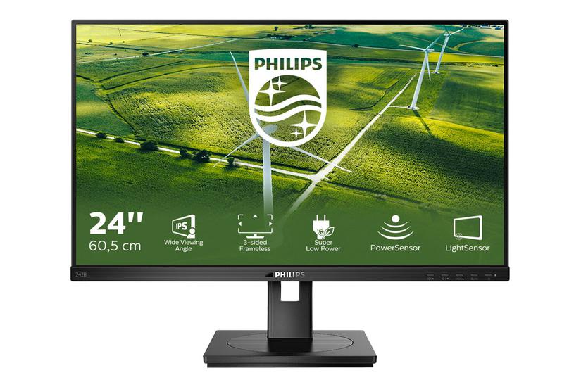 Philips Line 242b1g Skærm Wled 24 Ips 4ms Full Hd 1920x1080 Ved 75hz