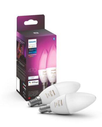 Philips Hue Ambiance Kertepære B39 E14 Led -farve   -pak