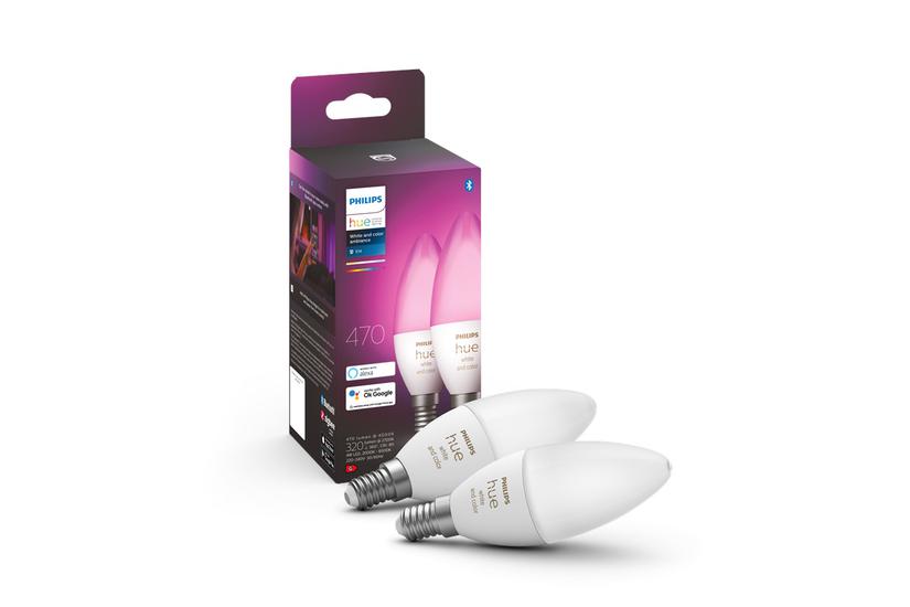 Philips Hue Ambiance Kertepære B39 E14 Led -farve -pak