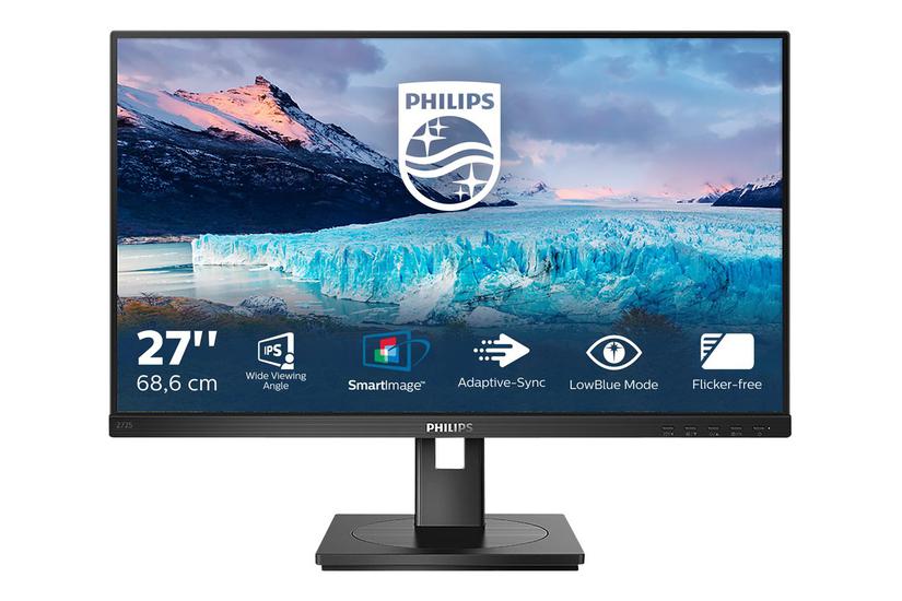 Philips -line 272s1ae Skærm Wled 27 Ips 4ms Full Hd 1920x1080 Ved 75hz