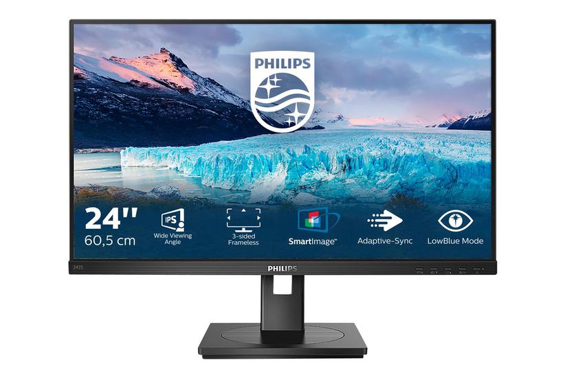 Philips -line 242s1ae Skærm Wled 24 Ips 4ms Full Hd 1920x1080 Ved 75hz