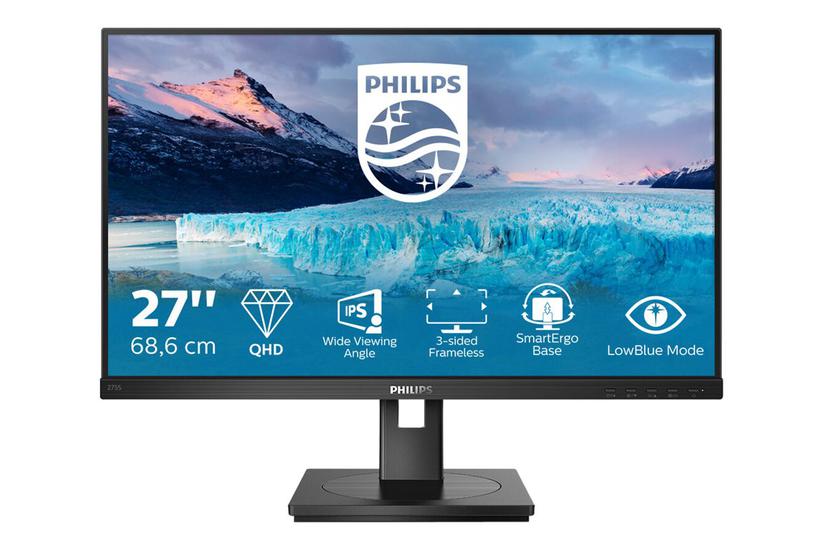 Philips -line 275s1ae Skærm Wled 27 Ips 4ms Qhd 2560x1440