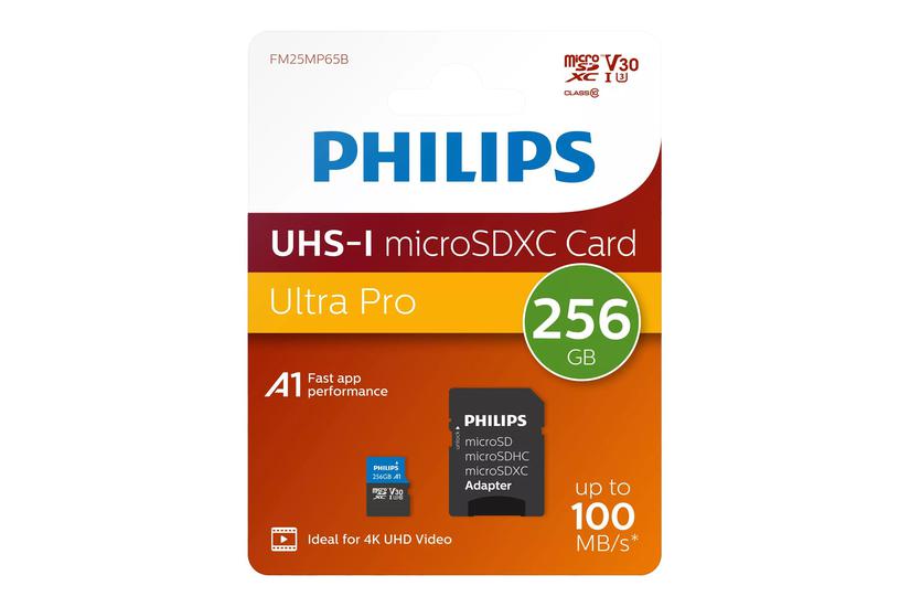 Philips Ultra Pro Fm25mp65b Flashhukommelseskort 256 Gb Microsdxc