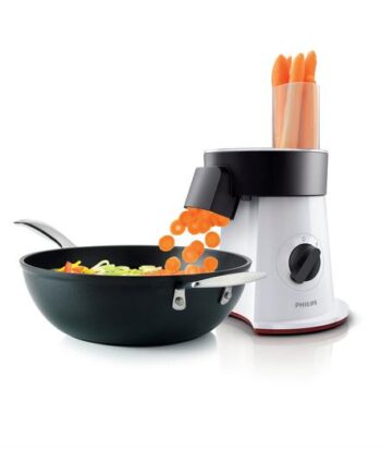Philips Viva Collection Saladmaker Hr1388 Køkkenmaskine 200   Stjernehvid Sort Rød