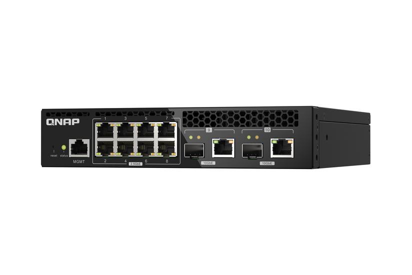 Qnap Qsw-m2108r-2c Switch 10 Porte Administreret Monterbar På Stativ