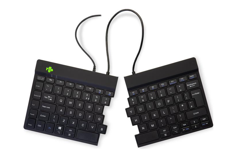-go Ergonomic Keyboard Split Break Tastatur Qwerty Uk Sort Indgangsudstyr