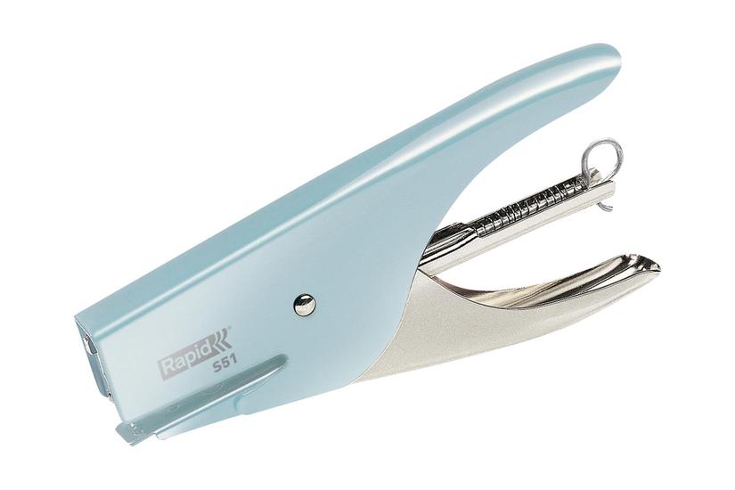 Rapid Retro S51 Hæfteklammefjerner 15 Ark Stål Metal Fondant-blå