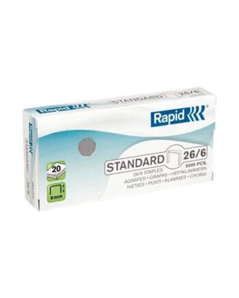 Rapid Standard Hæfteklammer 26     Mm Pakke Med 5000