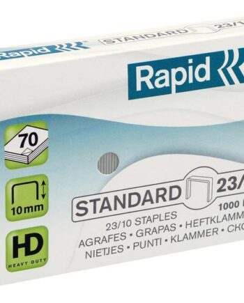 Rapid Standard Hæfteklammer 23 10 10 Mm Pakke Med 1000
