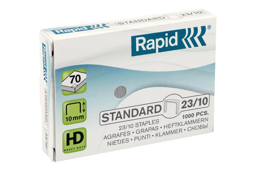 Rapid Standard Hæfteklammer 23 10 10 Mm Pakke Med 1000
