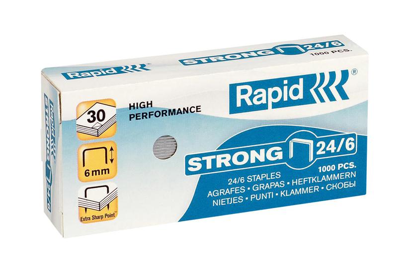 Rapid Strong Hæfteklammer 24 Mm Pakke Med 1000