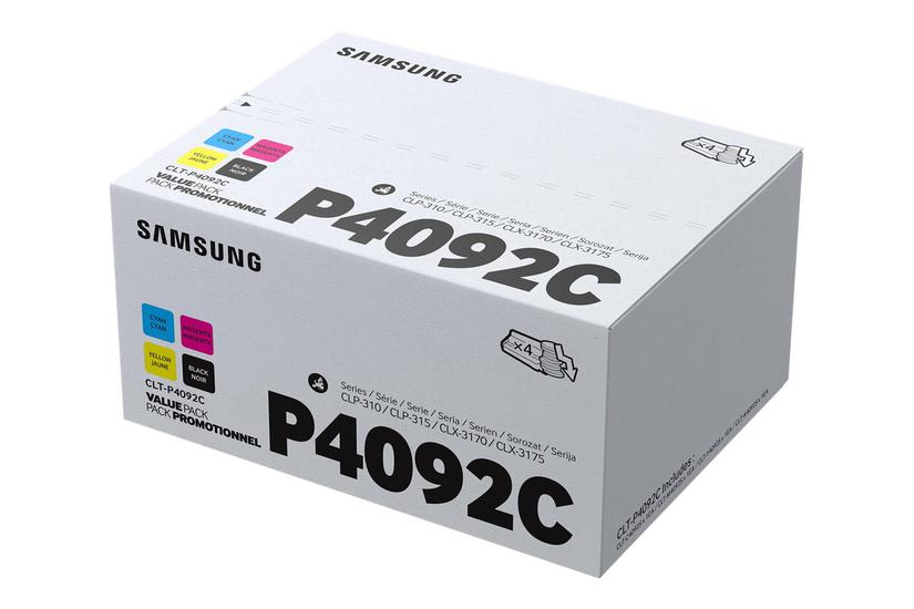 Samsung Clt-p4092c Pakker Sort Gul Cyan Magenta Original Tonerpatron Su392a