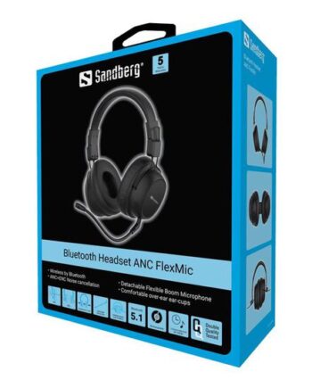 Sandberg Bluetooth Headset Anc Flexmic Headset