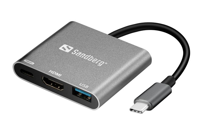 Sandberg Usb- Mini Dock Hdmi Usb Dockingstation Usb Hdmi