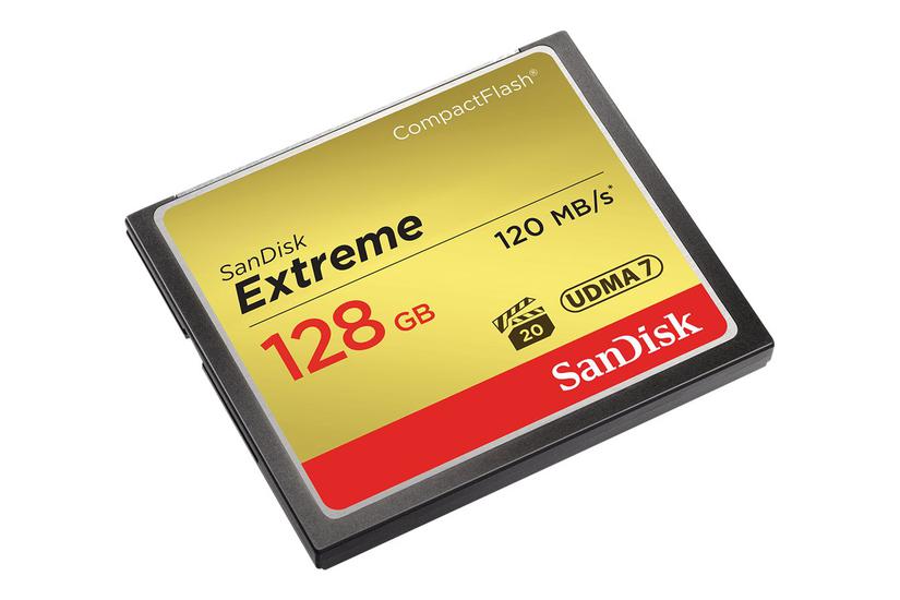 Sandisk Extreme Flashhukommelseskort 128 Gb Compactflash