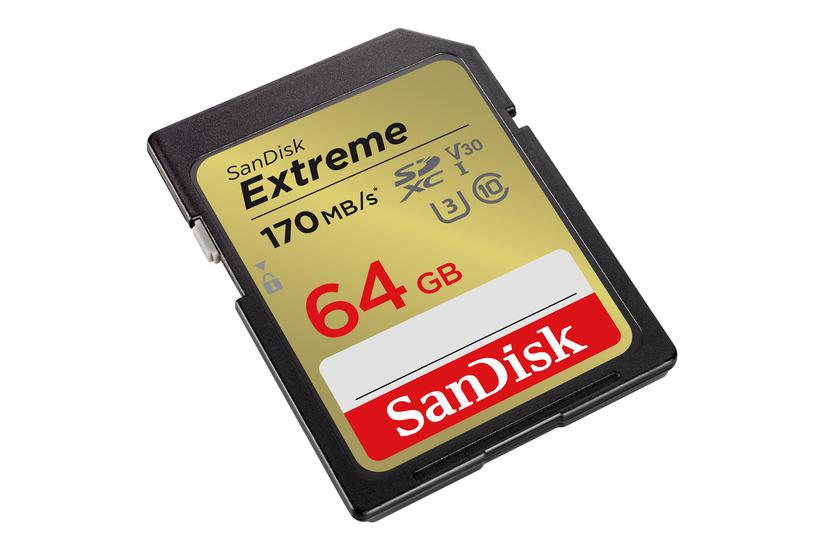 Sandisk Extreme Flashhukommelseskort 64 Gb Sdxc Uhs-