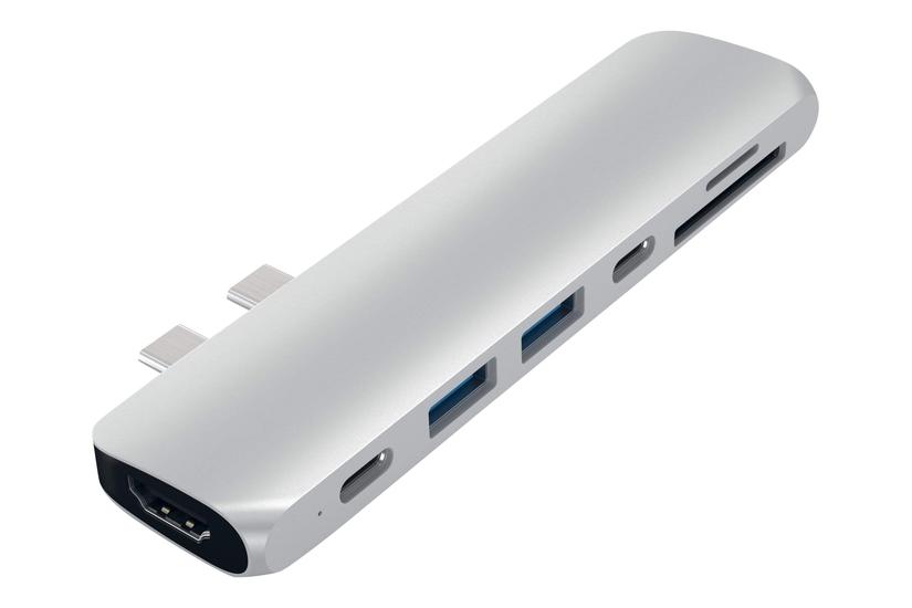 Satechi Aluminum Type- Pro Hub Adapter Dockingstation Usb- Thunderbolt Hdmi