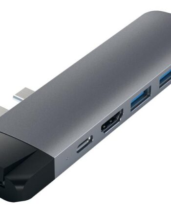 Satechi Aluminum Type-  Pro Hub With Ethernet Dockingstation Usb-  1gbe