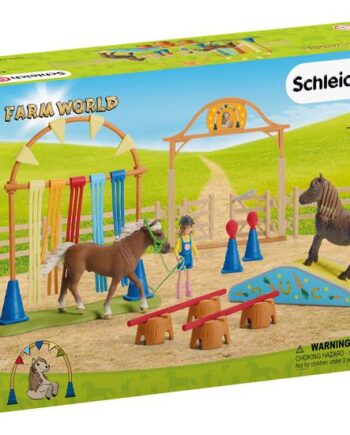 Schleich Farm World Ponysmidighedstræning Legetøjsfigur