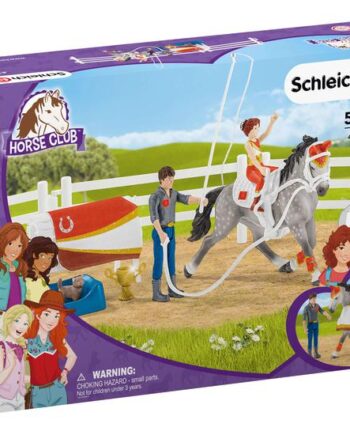 Schleich Horse Club Mia   Vaulting Riding Set Actionfigur