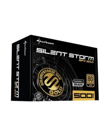 Sharkoon Silentstorm Sfx 500 Gold Strømforsyning 500w 80 Plus Gold Sfx12v Sfx-l12v Sort