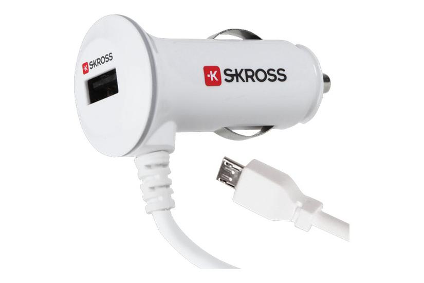 Skross Midget Usb Car Charger Plus Bilstrømsadapter Usb Micro-usb Type