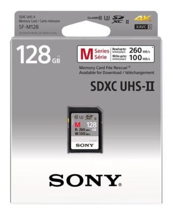 Sony Sf-  Series Sf-m128 Flashhukommelseskort 128 Gb Sdxc Uhs-ii