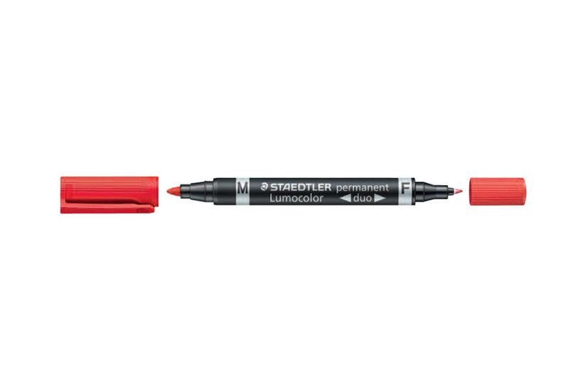 Staedtler Lumocolor Duo Dobbeltspids-markør Rød