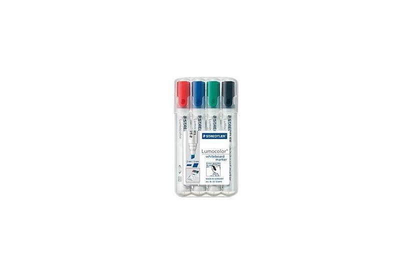 Staedtler Lumocolor Markør Sort Rød Blå Grøn Pakke Med