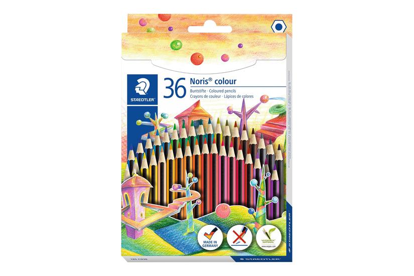 Staedtler Noris Colour 185 Farvet Blyant Diverse Klare Farver Pakke Med 36
