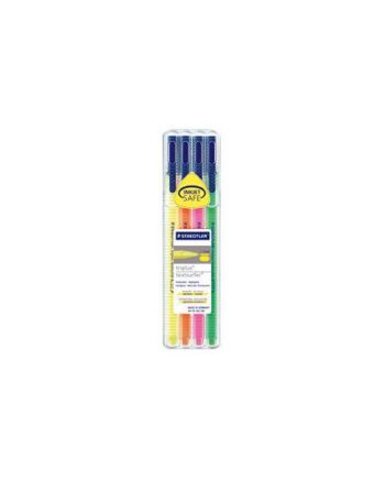 Staedtler Triplus Textsurfer Highlighter Neongrøn  Neongul  Neonorange  Neon Pink  Pakke Med
