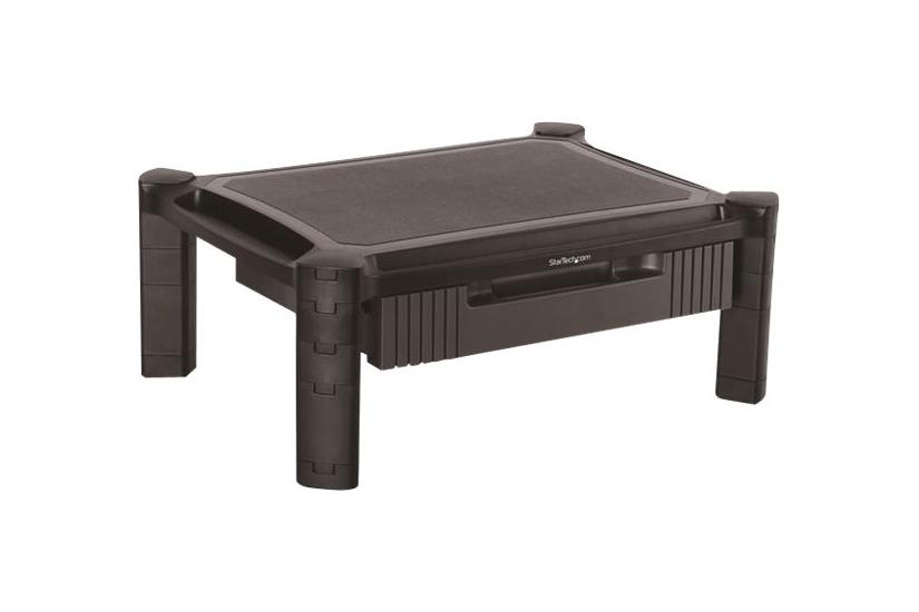 Startech Com Adjustable Monitor Riser Drawer Monitors Up To 32 - Adjustable Height Monitor Stand Computer Monitor Riser Monstadjd Stativ For Monitor Sort