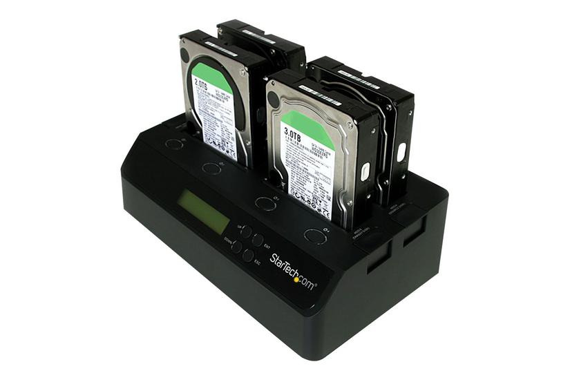 Startech Com Bay Usb Esata Hard Drive Duplicator Dock For Quot Quot Sata Ide Ssd Hdd Standalone : Copier Docking Station Satdock4u3re Harddisk-duplikator