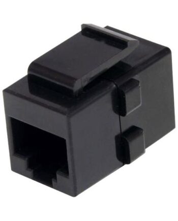 Startech Com Cat   Rj45 Keystone Jack Network Coupler      C6keycoupler  Netværkskobling Sort