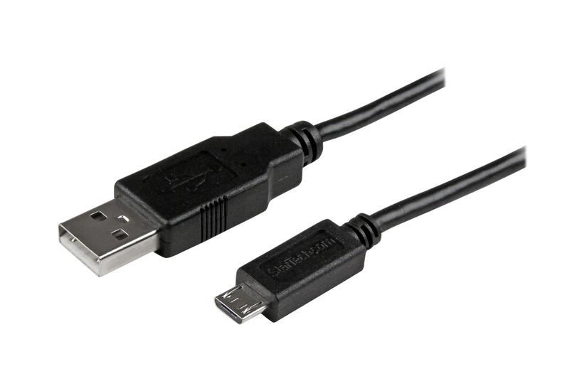 Startech Com 15cm 6in Mobile Charge Sync Usb To Slim Micro Usb Cable For Phones Tablets To Micro Thin Micro Usb Charge Cable Usbaub15cmbk Usb-kabel Micro-usb Type Til Usb 15 Cm