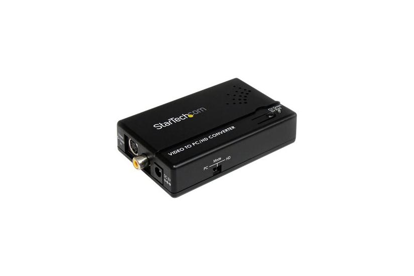 Startech Com Composite And -video To Vga Video Scan Converter Composite To Vga Scan Converter -video To Vga Vid2vgatv2 Video Transformer Sort