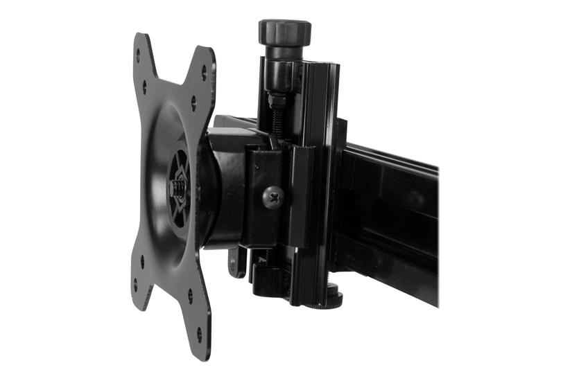 Startech Com Dual Monitor Mount Supports Monitors 12 To 24 Adjustable Vesa Monitor Stand For Desk Low Profile Base Horizontal Black Armbarduo Stativ Justerbar Arm For Lcd Display Sort