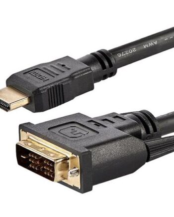 Startech Com 6ft    8m  Hdmi To Dvi Cable  Dvi-  To Hdmi Display Cable  1920x1200p  Black  19 Pin Hdmi Male To Dvi-  Male Cable Adapter  Digital Monitor Cable       Single Link Dvi To Hdmi Cord  Hdmidvimm6  Adapterkabel   83