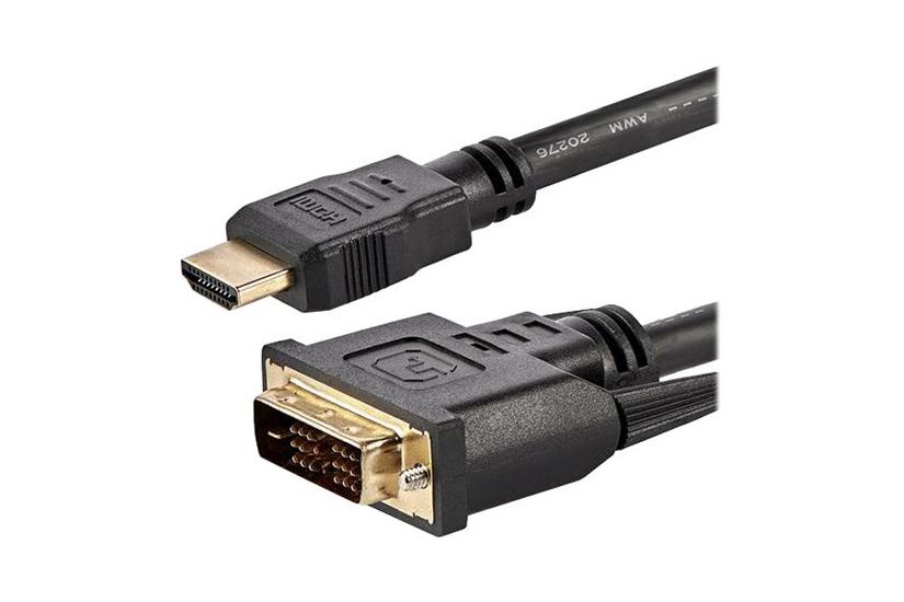 Startech Com 6ft 8m Hdmi To Dvi Cable Dvi- To Hdmi Display Cable 1920x1200p Black 19 Pin Hdmi Male To Dvi- Male Cable Adapter Digital Monitor Cable Single Link Dvi To Hdmi Cord Hdmidvimm6 Adapterkabel 83
