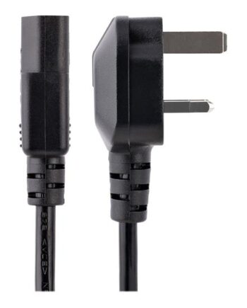 Startech Com 3ft  1m  Uk Computer Power Cable  Bs 1363 To C13 Power Cord  18awg  10a 250v  Black Replacement Ac Power Cord  Monitor Power Cable  Bs 1363 To Iec 60320 C13 Kettle Lead Pc Power Supply Cable  Bs13u-1m-power-lead  Strømkabel Bs 1363 Til