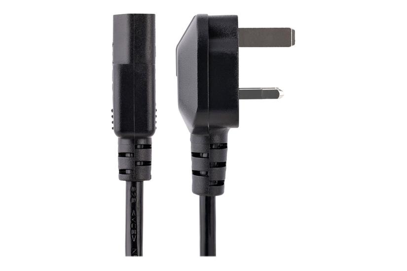 Startech Com 3ft 1m Uk Computer Power Cable Bs 1363 To C13 Power Cord 18awg 10a 250v Black Replacement Ac Power Cord Monitor Power Cable Bs 1363 To Iec 60320 C13 Kettle Lead Pc Power Supply Cable Bs13u-1m-power-lead Strømkabel Bs 1363 Til