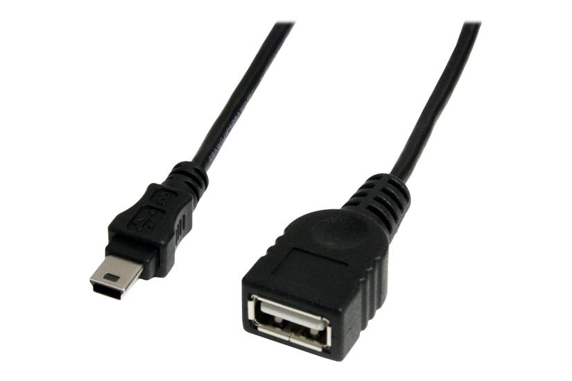 Startech Com Ft Mini Usb Cable Usb To Mini Usb Cable Usb To Mini-usb Type Usb Ft Black Usbmusbfm1 Usb-kabel Usb Til Mini-usb Type 30 Cm