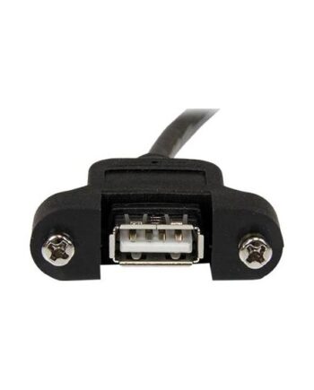 Startech Com   Ft Panel Mount Usb Cable   To       Panel Mount Usb Extension Usb  -female To  -male Adapter Cable 2ft Usb-      Port  Usbpnlafam2  Usb Forlængerkabel Usb Til Usb 60 Cm